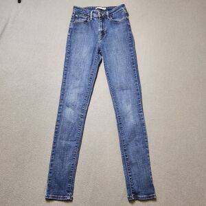 LEVI'S 721 JEANS Skinny High Waist High Rise Blue Jeans Sz 27
